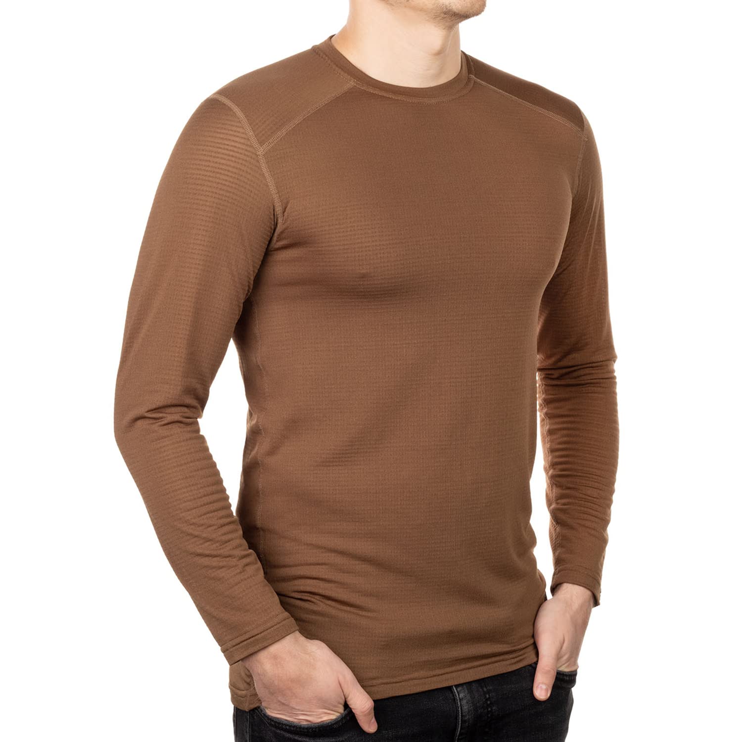 281ZMens Polartec Power Grid Thermal Base Layer - Long Sleeve T-Shirt - Hiking Trekking Outdoor - Terrain Reliability Line