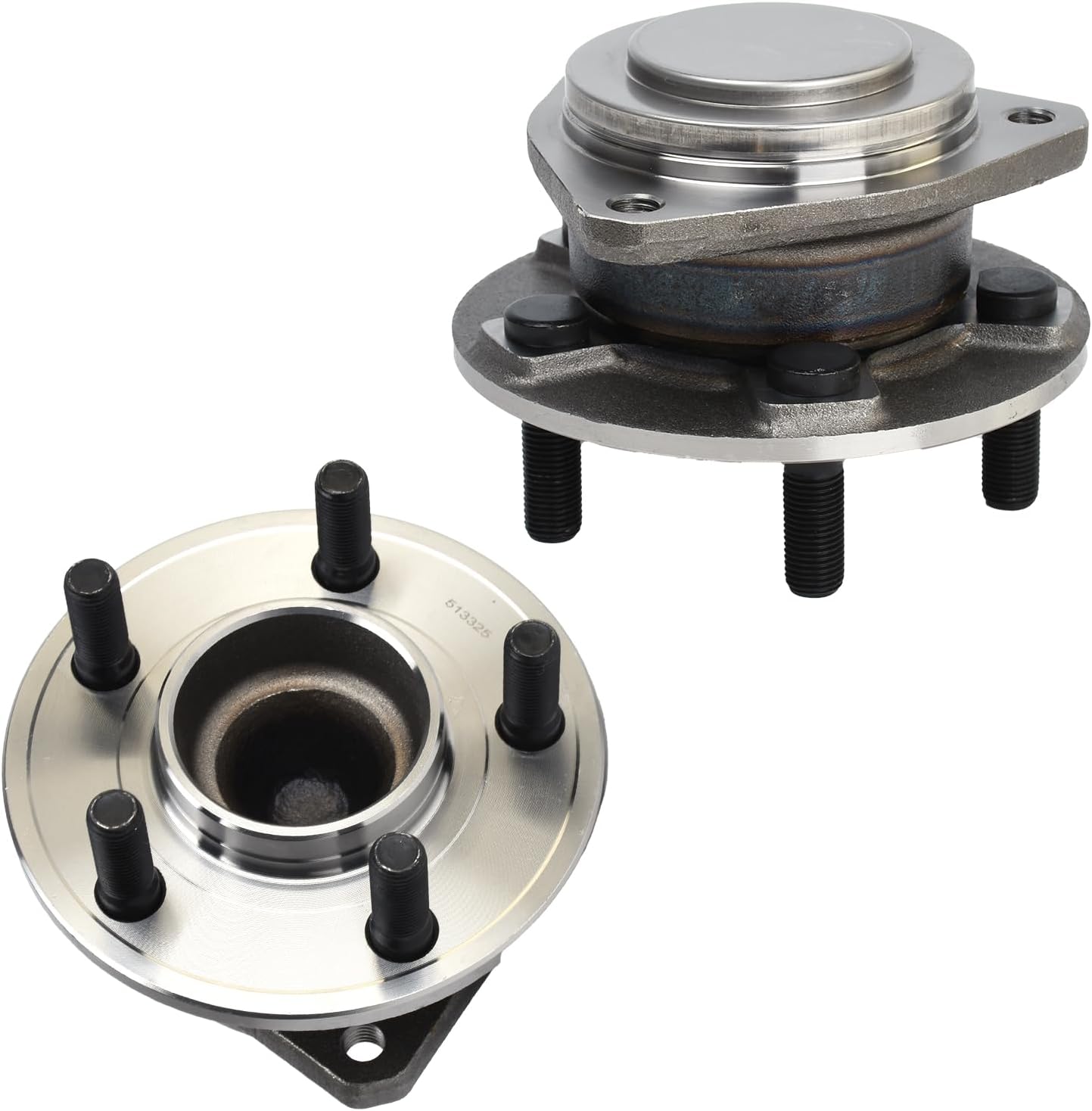 Autoround 513325 Pair Front Wheel Hub and Bearing Assembly Replacement for 2012-2019 Chrysler 300, 2012-2019 Dodge Charger/2012-2019 Challenger 5 Lug Non-ABS