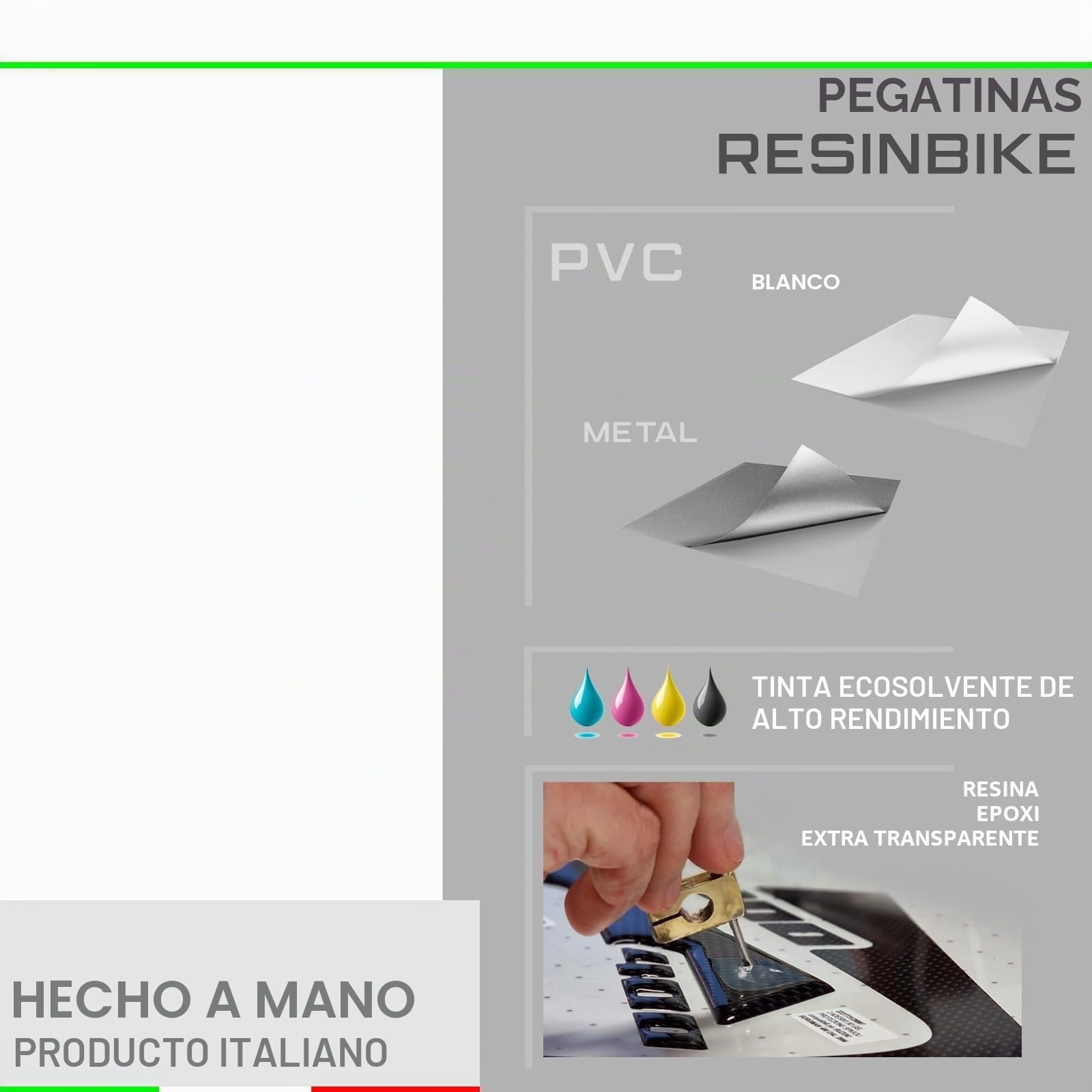 Resin Bike Adhesivos de Moto Compatibles con BMW R 1300 GS Trophy 2023-2026. Protección para Bastidor Central de Choques y Arañazos de Moto. Adhesivo 3D Resinado - Made in Italy