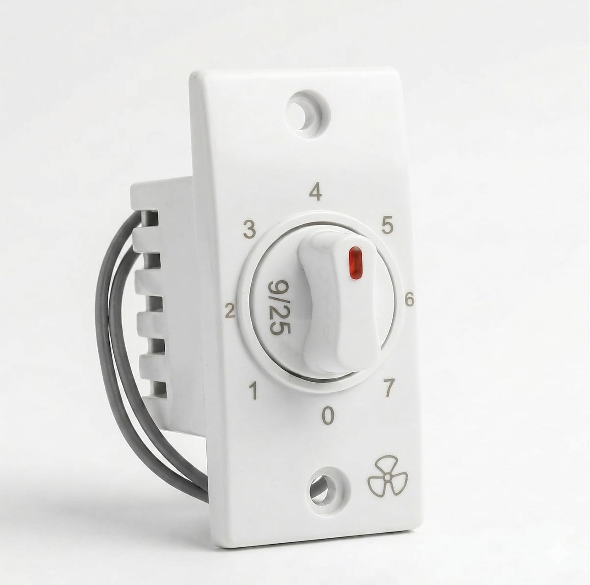 Fan Speed Control Switch 7 Step Regulator | Wall Mount Ceiling Fan Speed Controller | Compact Electric Switch with Smooth Adjustment | Durable White Design 5.5 x 2.4 cm-image-45