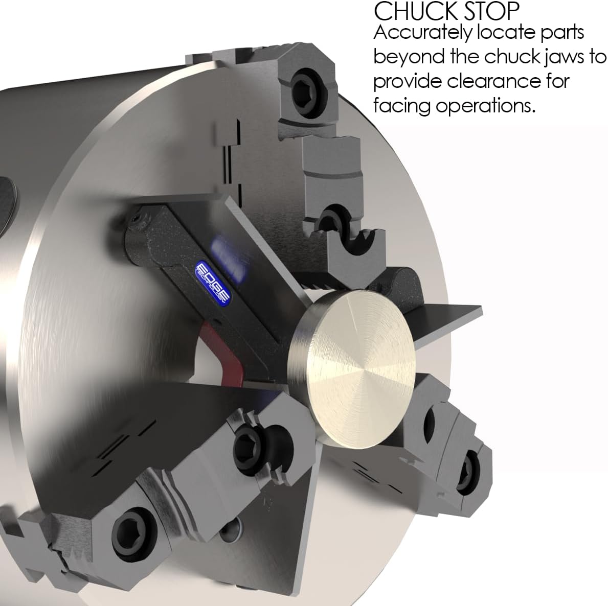 30-000 Chuck Stop Spider Set - Magnetic Spider, includes 10 Sets of Parallel Bars, 0.0002" Parallelism, Fits 3 Jaw Lathe Chucks that are 6” and Larger