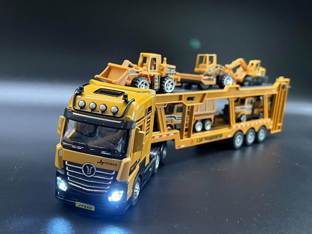 トレーラー 積載車 工事車両ミニカーセット H197 トレーラー 積載車 工事車両ミニカーセット H197 Amazon.co.jp