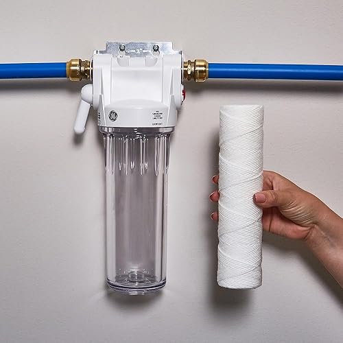 Miniatura 3 de GE Filtro de agua FXWSC para toda la casa  Reemplazo para sistema de filtración de agua  Certificado NSF reduce sedimentos, óxido y otras impurezas