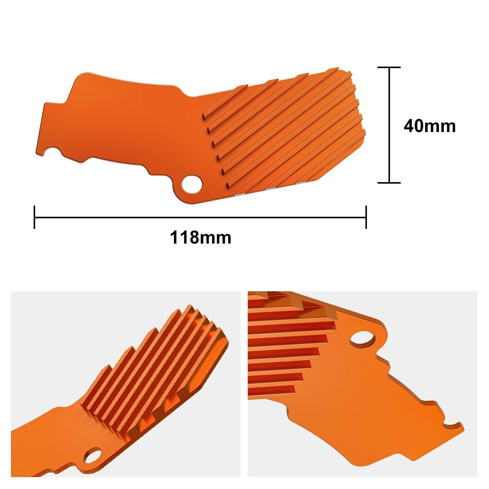 Protezione Disco Freno Adatto per KT-M EXC 300 EXC 250 EXCF 350 SX 125 SXF 250 SXF 450 XCW 300 XC XCF 2008-2023 Dissipatore di Calore del Freno Posteriore(Orange)