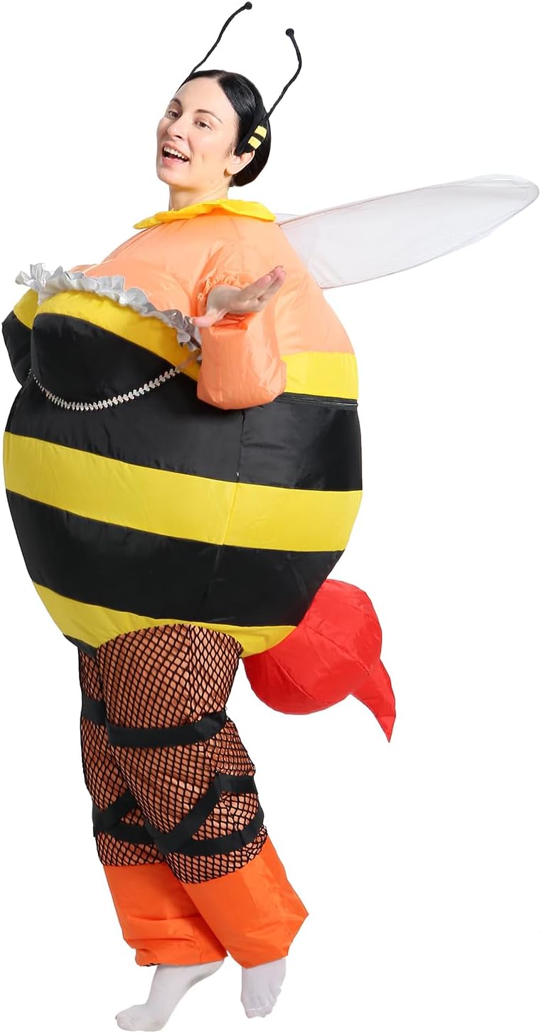 Bee Costume, Inflatable, Blow Up Suit, Adult Size for Men and Women