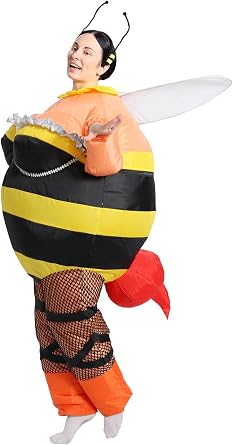 GOPRIME Bee Costume, Inflatable, Blow Up Suit, Adult Size for Men and Women