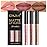 AMY\'S DIARY 3Pcs Matte Liquid Lipstick Set, Peach Nude Rosewood Nude Caramel Brown Lip Stain Kit, Lip Stain Long Lasting 24 Non-Transfer Lip Gloss, Waterproof Lip Gloss Gift Makeup for Women Lippies
