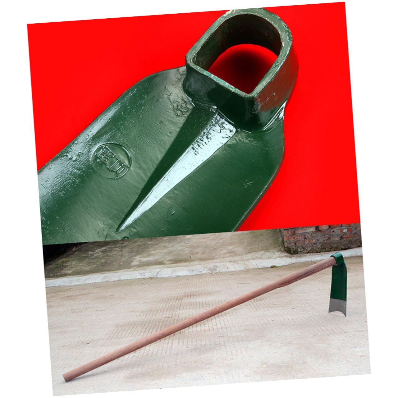 Houe de Jardin 1 Pièce en Acier Rail, Légère et Portable pour Jardinage