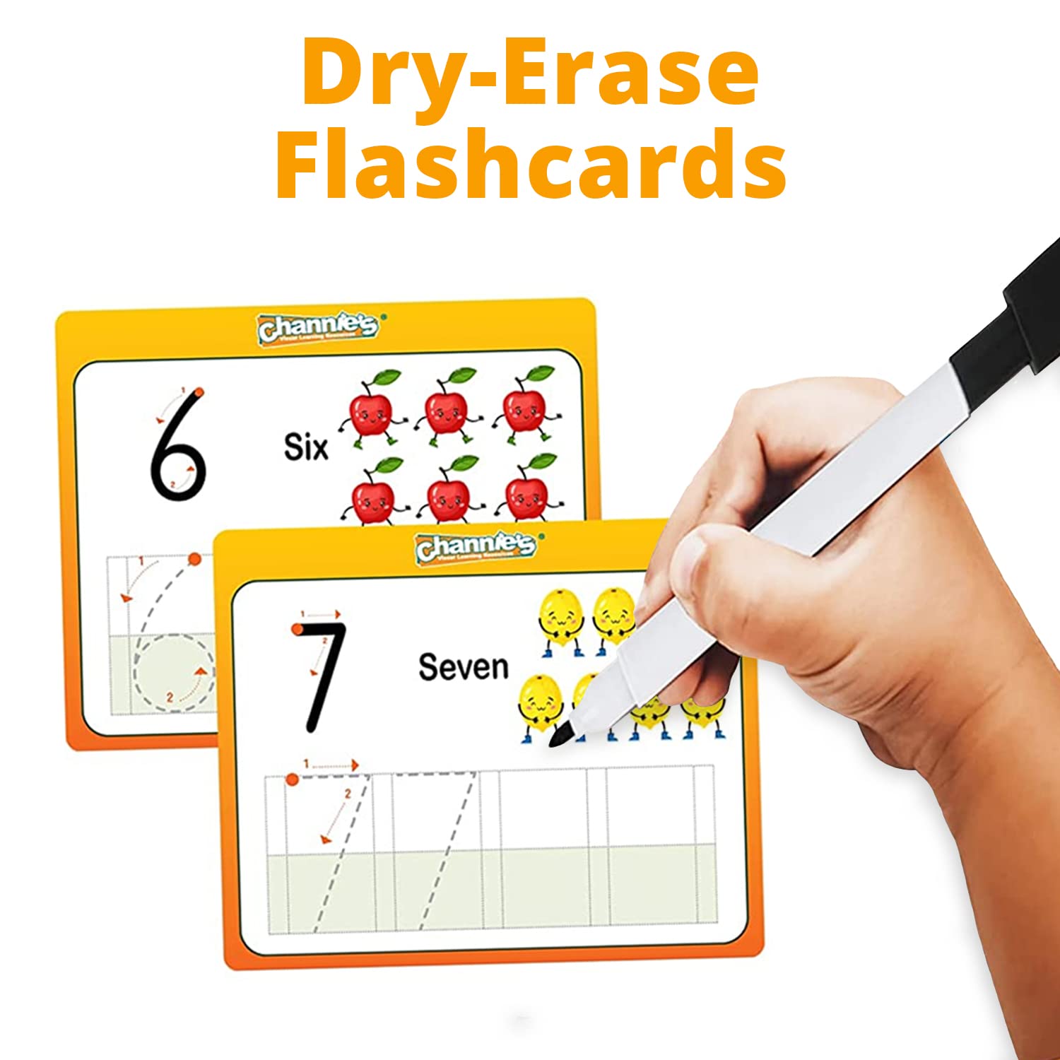 Visual Flashcards Alphabet Number Dry Erase Flash Car vrogue.co