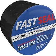 RV Roof Tape, 4" x 50 Black, RV Sealant Tape for Camper Roof Repair, Trailer Roof Sealant, Stop Camper Roof Leaks, UV-Resistant - Eternabond Equivalent 4" x 50, Black