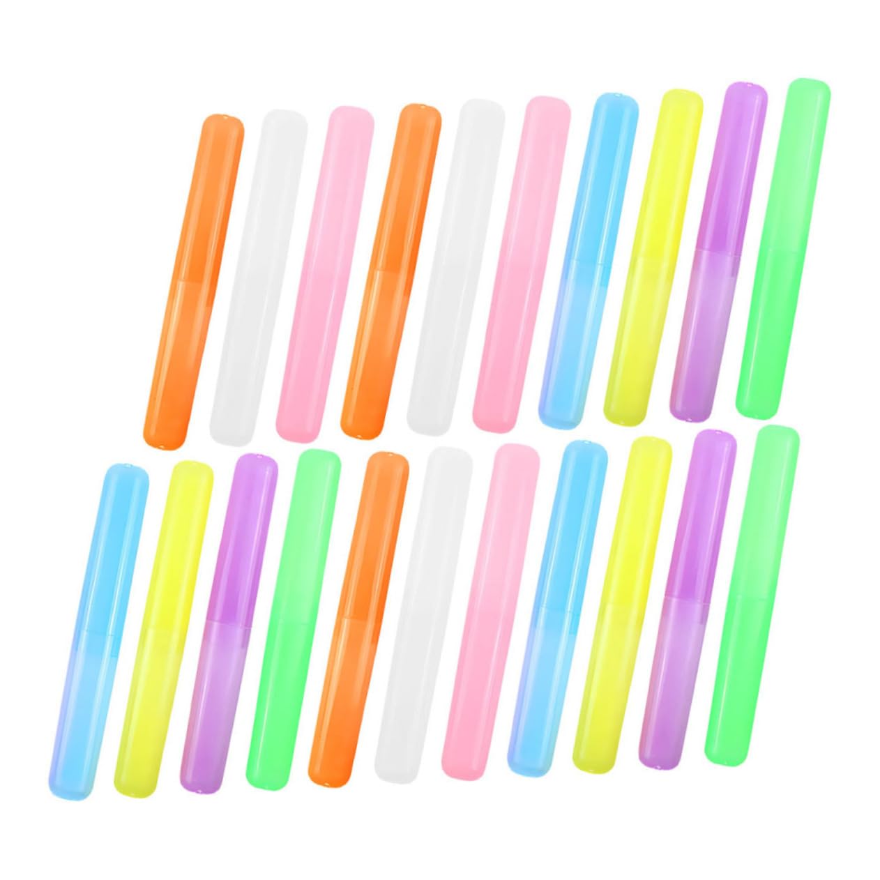IMIKEYA 5 Set Della Caramella Spazzolino Da Denti Caso Spazzolino Da Denti Custodia Da Viaggio Spazzolino Da Denti Caso Spazzolino Da Viaggio Titolare Titolare 21 pezzi * 5
