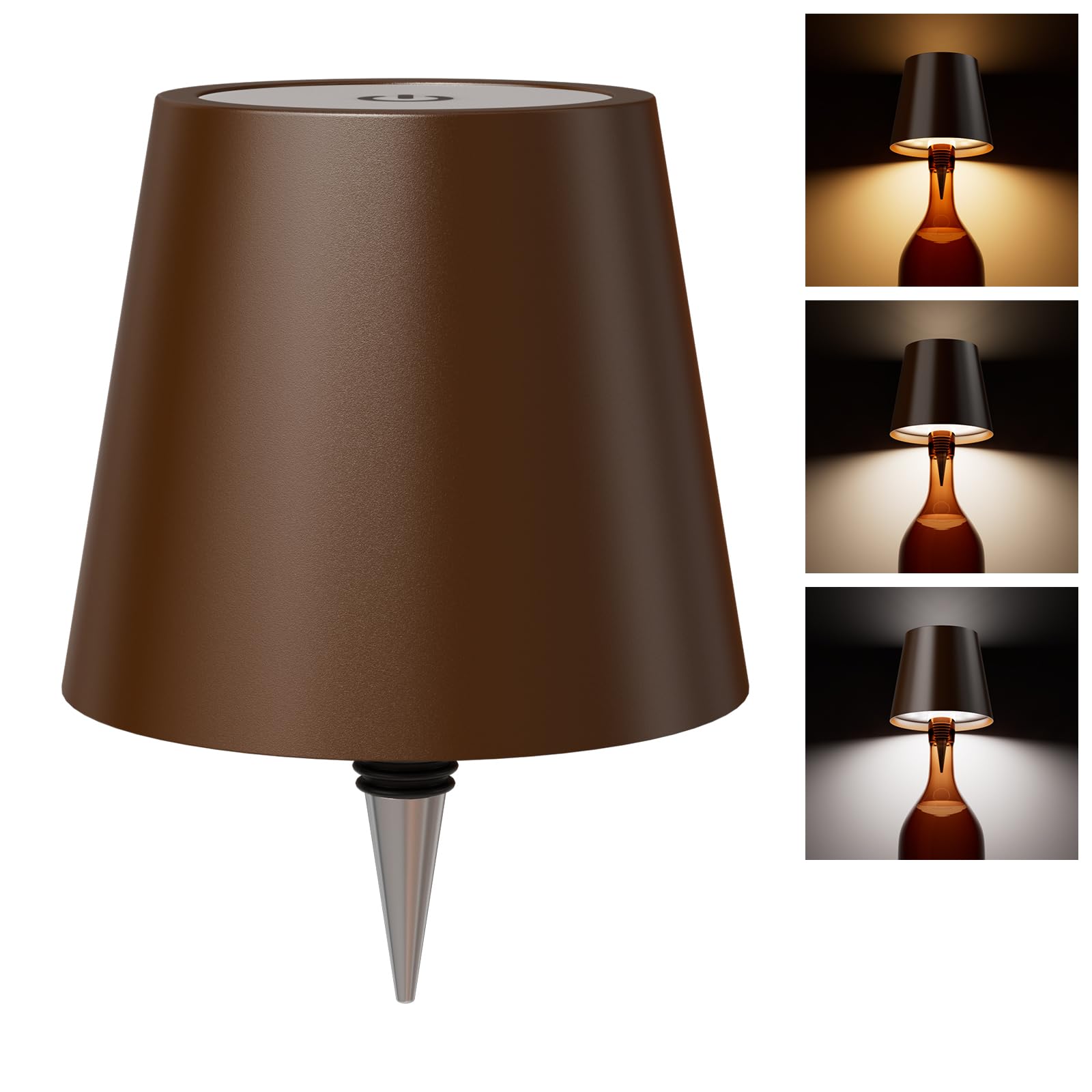 WOKWOYIO Wireless Bottle Lamp, Wireless Lamps Rechargable
