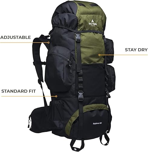 Miniatura 2 de TETON Sports Explorer - Mochila con marco interno, mochila de alto rendimiento para mochileros, senderismo, campamento