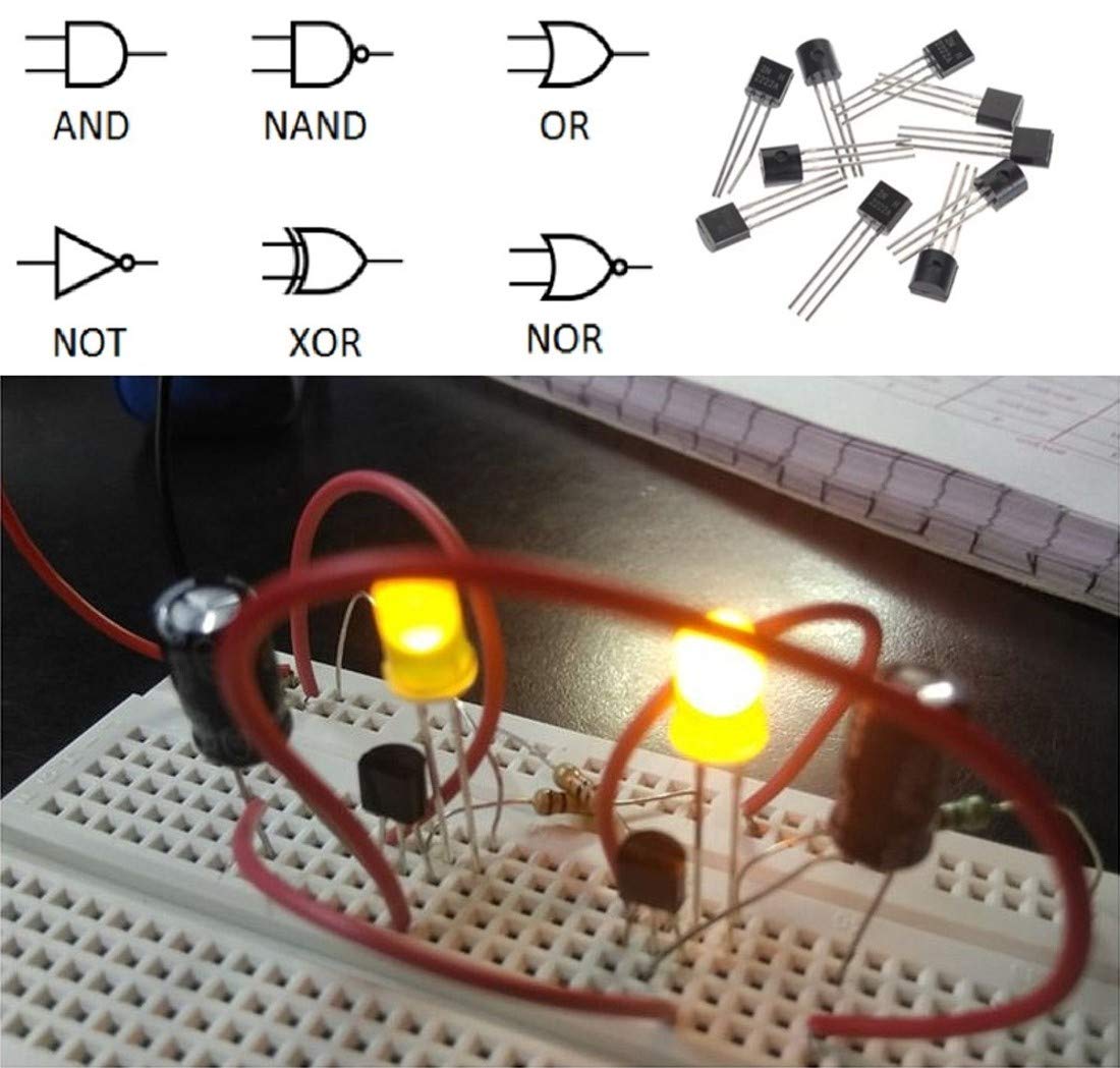INVENTIONS Make Logic Gates – Build and Study NAND, and, OR, NOR, NOT, XOR Gates and Switch Using Transistors