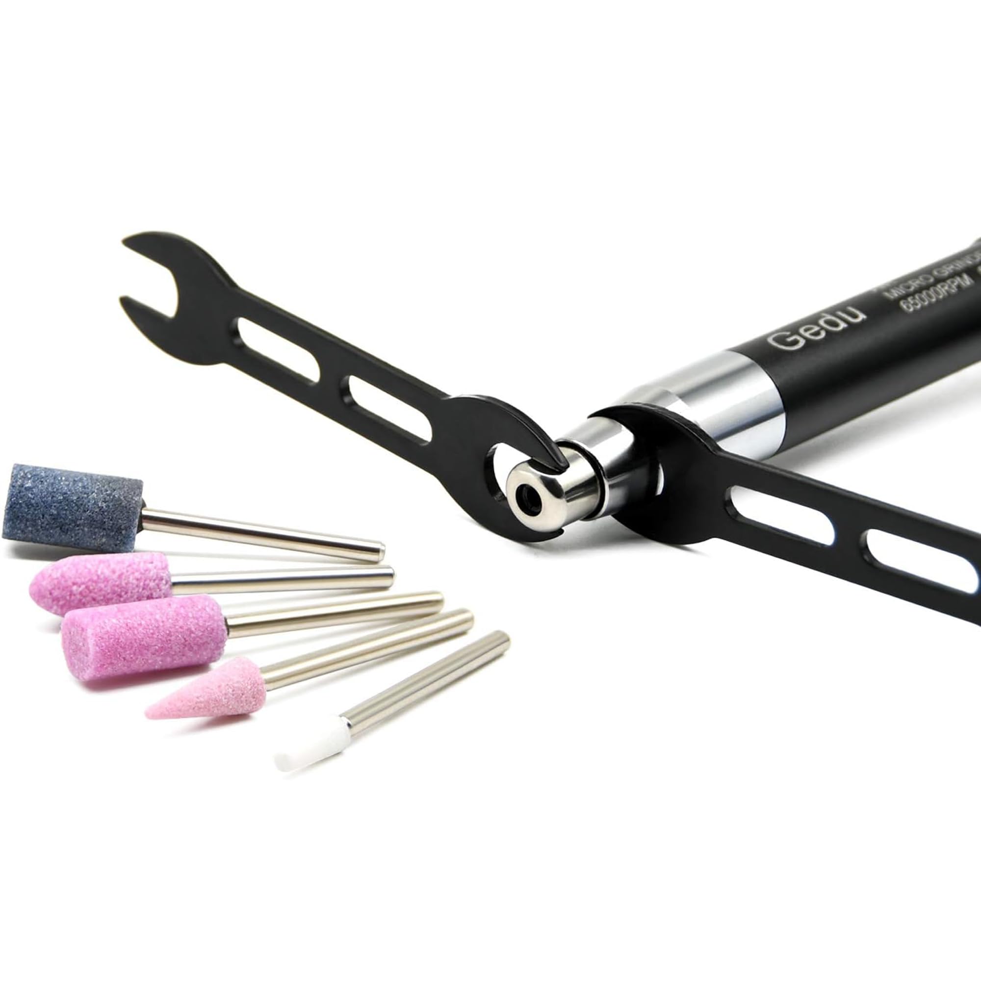 Set di levigatrici ad aria compressa, 1/8 pollici, mini matita, strumento di taglio a matita pneumatica, per levigatura di precisione e lucidatura, 65000 giri/min