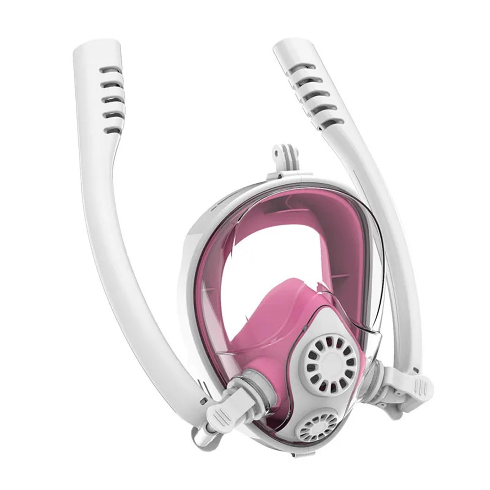 Diving Masks Masque de plongée en apnée en Silicone, Masque de plongée à Double Tube, Lunettes de plongée entièrement sèches, Respiration Autonome Masques de plongée(DY-005)