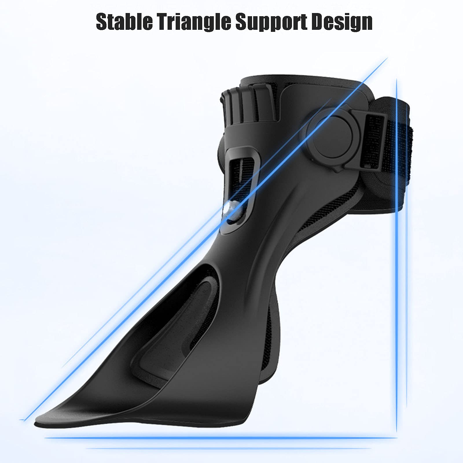 Ortesis de caída del pie Soporte para el pie con caída Tobillera Férula de Tobillo para esguinces, tendinitis, A/Right, XL