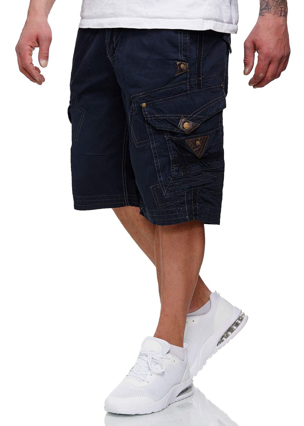 Geographical Norway Peanut Bell Hombres - Pantalón Corto/Bermuda para Hombre - Pantalón Corto Cargo de algodón para Verano - Prenda para Hombre