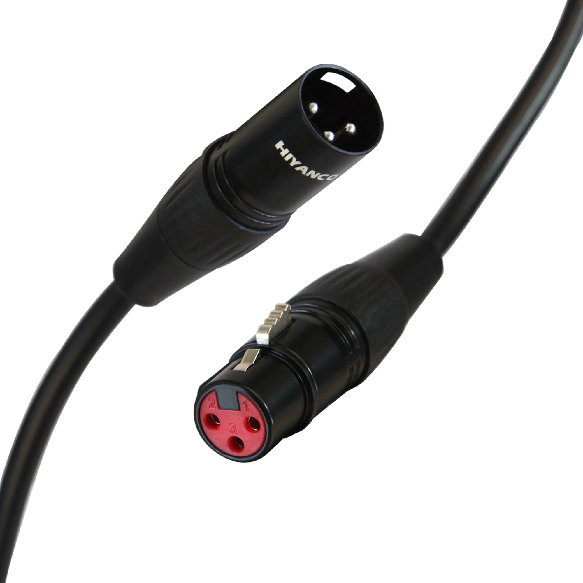 HIYANCO XLR Microphone Cable Male to Female Mic Cord 6ft Balanced XLR Cable for Speaker System, Microphone, Audio Interface, Mic Mixer and Recording Devices