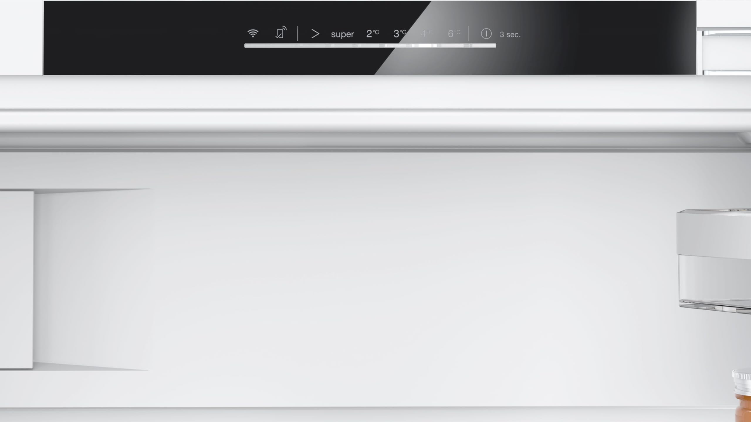 Bosch KUL22ADD0, Serie 6, Smarter Unterbau-Kühlschrank mit Gefrierfach, 82 x 60 cm Nische, 93 L Kühlen & 17 L Gefrieren, Made in Germany, längere Frische mit VitaFresh 0º, sehr leise, HomeConnect