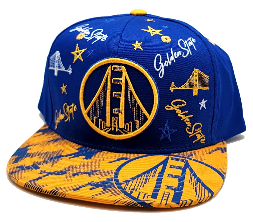 Gorra Snapback Golden State New Bridge Confetti Azul Oro miniatura 2
