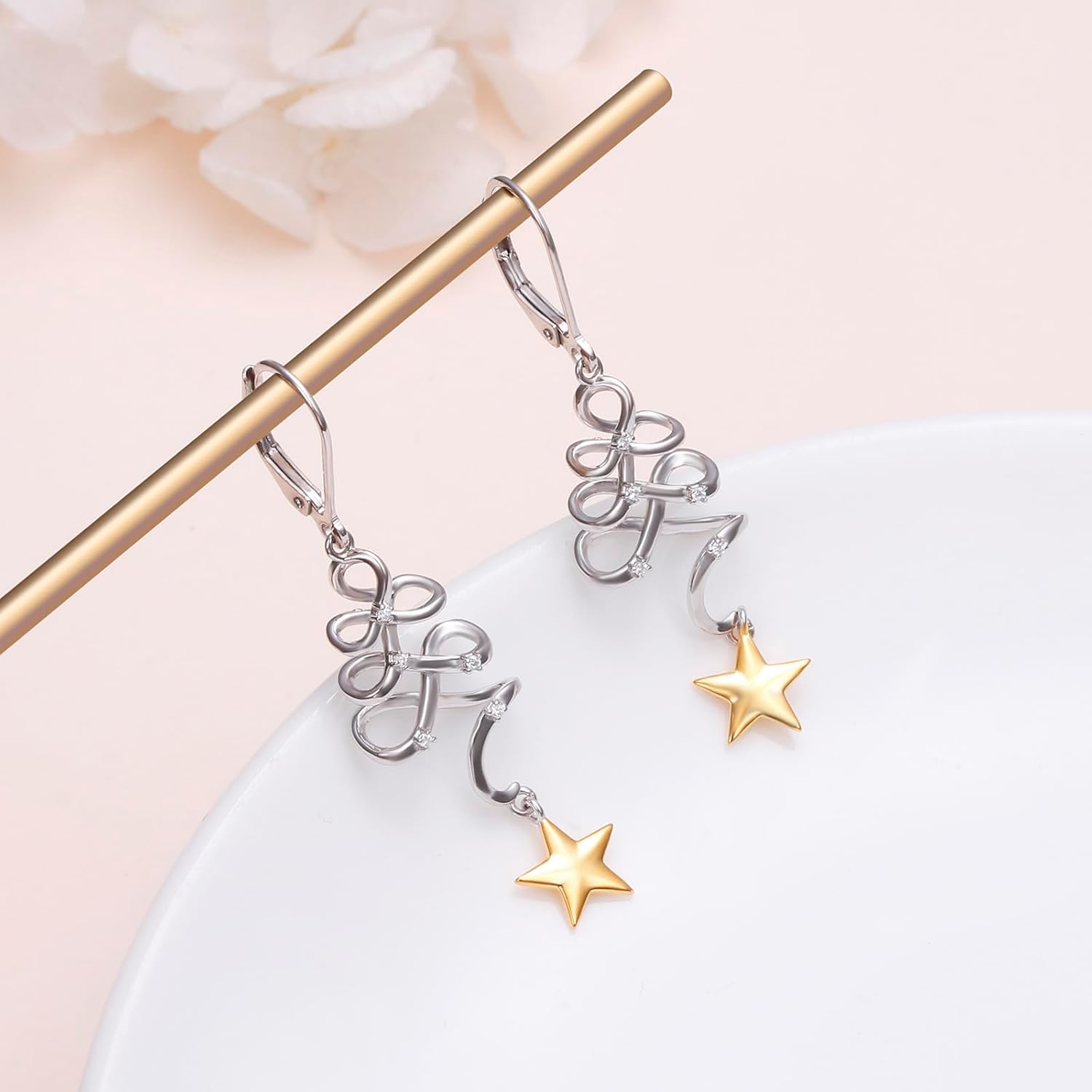 Hypoallergenic Dangle Earrings for Women 925 Sterling Silver Boho Bohemian Drop Dangling Earrings Hook Jewelry for Women