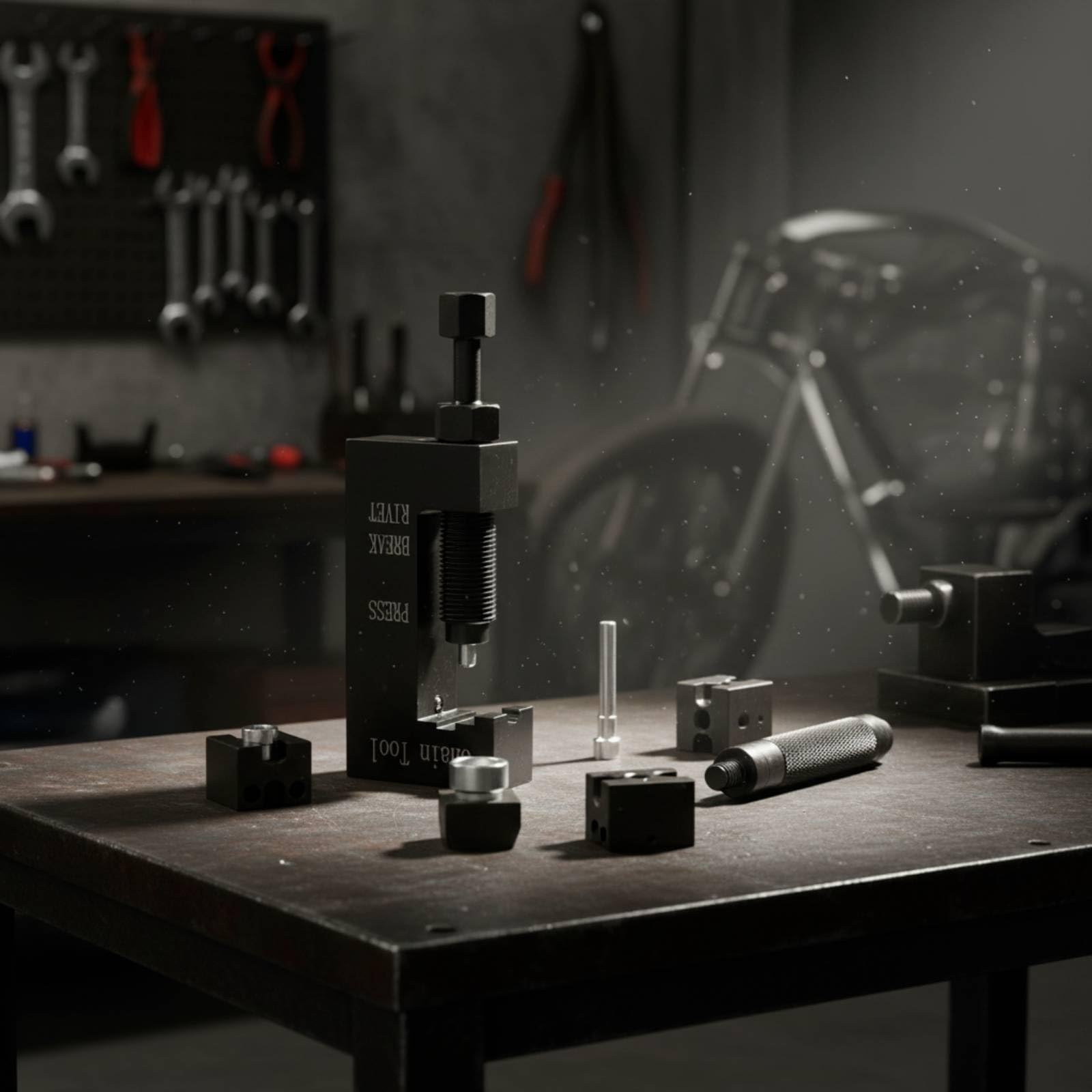 Kettentrenn- und Nietwerkzeug-Set handlich KettentrennerWerkzeugsatz universell Kettennieter mit Zubehör für Garage