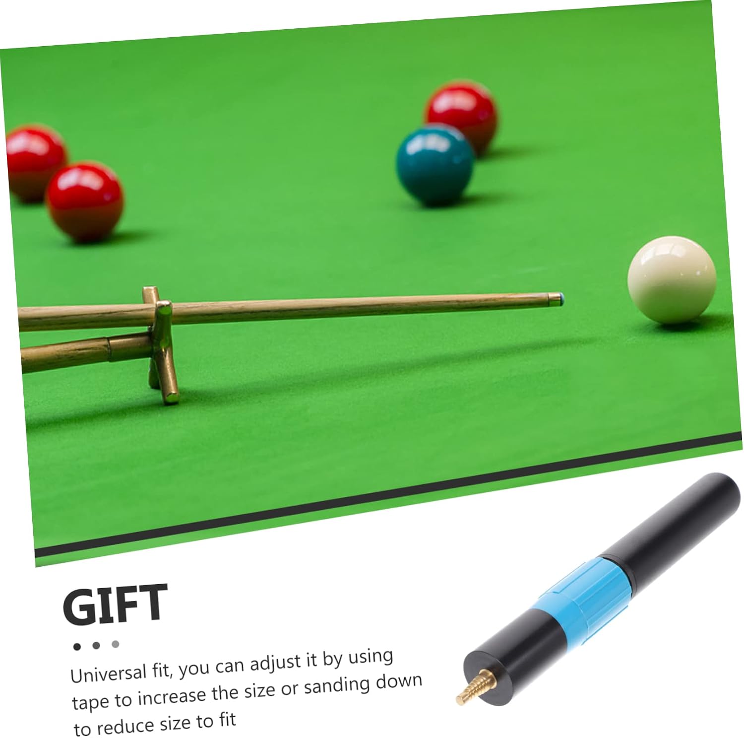 YARNOW Billiard Cue Extension Rod Easy Installation Prolong Stick Billiard Extension Handle for Enhanced Performance and Comfort Pool Games