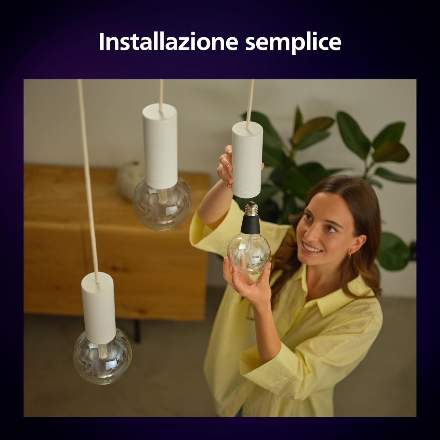 Philips Hue Lightguide G125 Large Lampadina Smart Globo, Luce Bianca e Colorata, 530 lm, Compatibile con Bluetooth, Controllo vocale con Alexa, Apple Home e Google Assistant