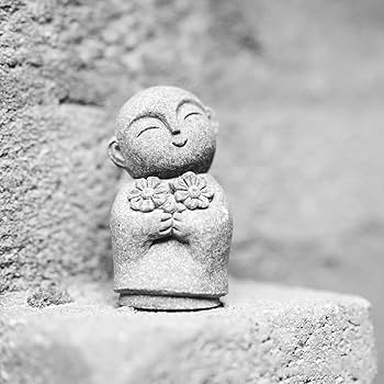 Amazon.co.jp: お地蔵さん 置物 3点セット 僧侶 和尚 坊ちゃん