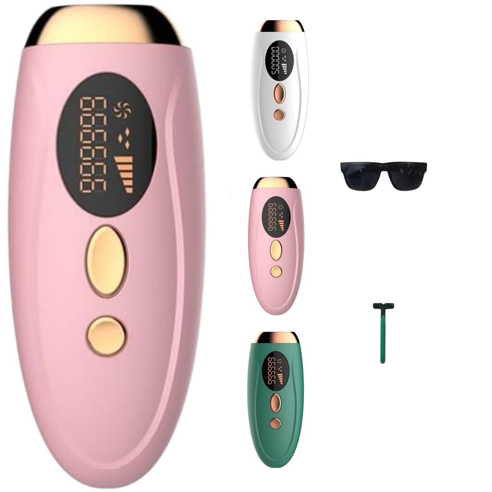 Shine IPL 2.0 Premium Haarentfernungs-Set – 999.990 Lichtimpulse, schmerzfreie Ganzkörper-Haarentfernung, mit 3-fachem Sicherheits-Sensor, 2 Modi & 5 Energieeinstellungen (Pink)