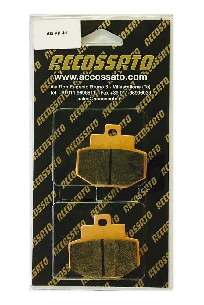 ACCOSSATOBrake Pad AGPP41OR Piaggio > GTX 125 SuperHexagon (Hengtong Cal.) (11wheels), 125 (2000)