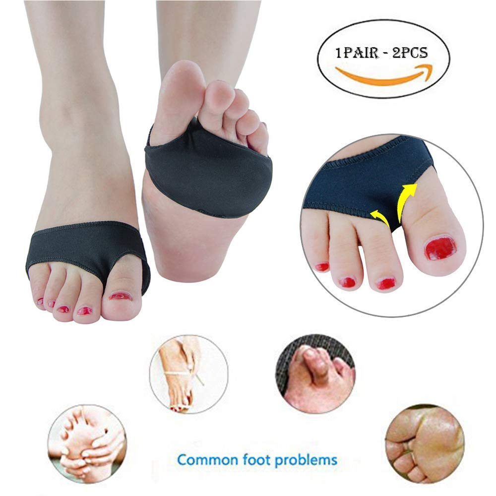 Anti Grinding Forefoot Cushion, Anti-Pain Foot Thong, Silicone Protection Toe Undies Pad, Nylon Lycra Dance Paw Half Sole Protector,Socks Insoles, Half a Code Mat, for Foot Pain Ballet Dance