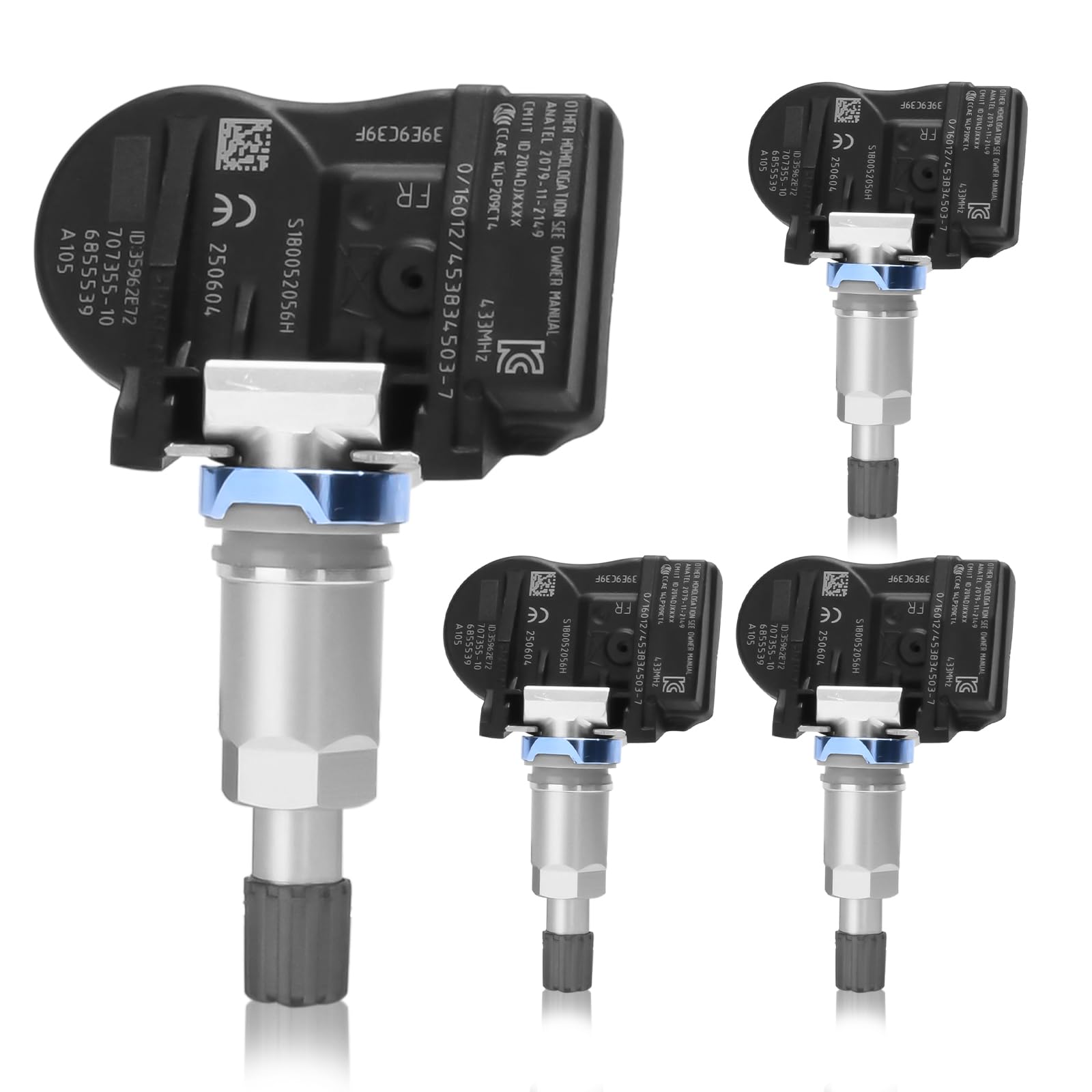 Sensor de presión de neumáticos TPMS multiprotocolo RDKS 433 MHz Sistema de control de presión de neumáticos adecuado para BMW 3, 5, 7, X3, X5 para casi todos los modelos 707355-10 36106881890
