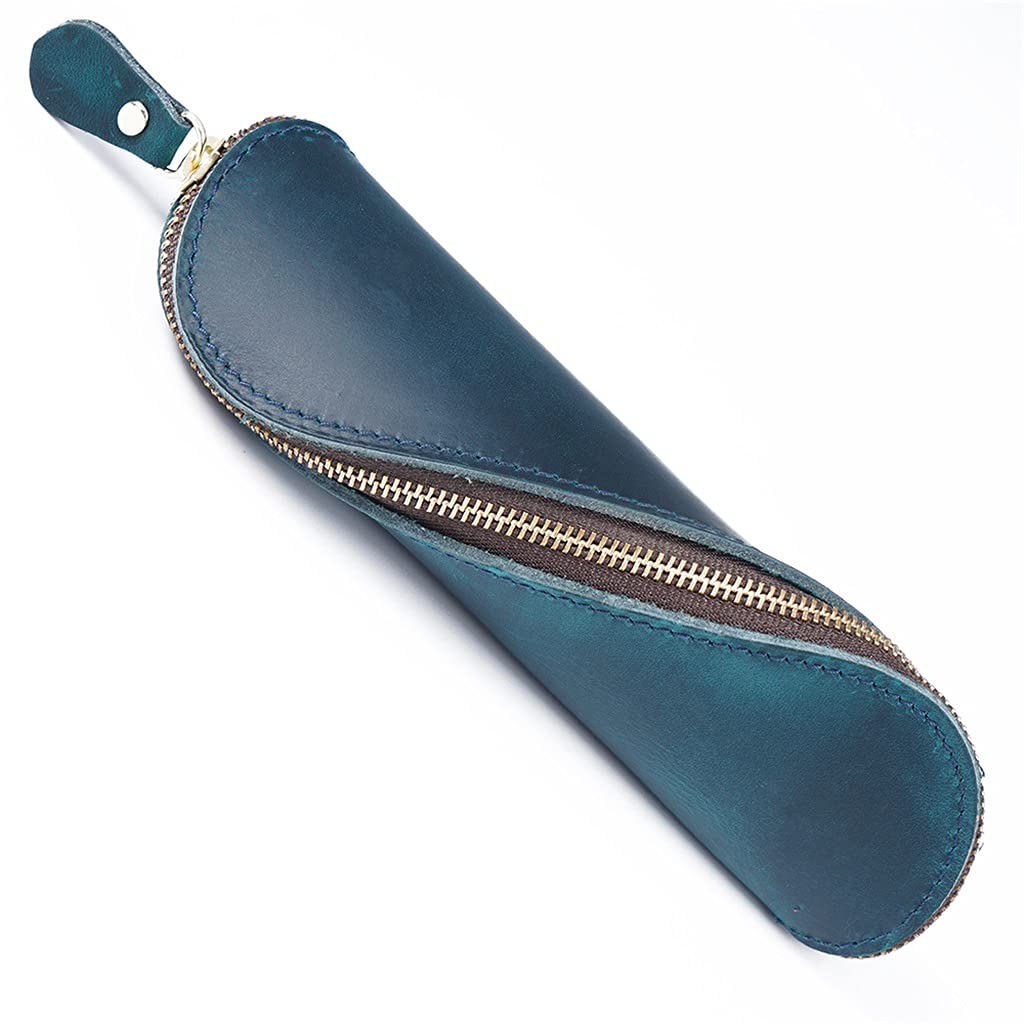 Forniture per ufficio: grande astuccio a forma di S con cerniera in pelle retrò - Astuccio A200X 60 mm