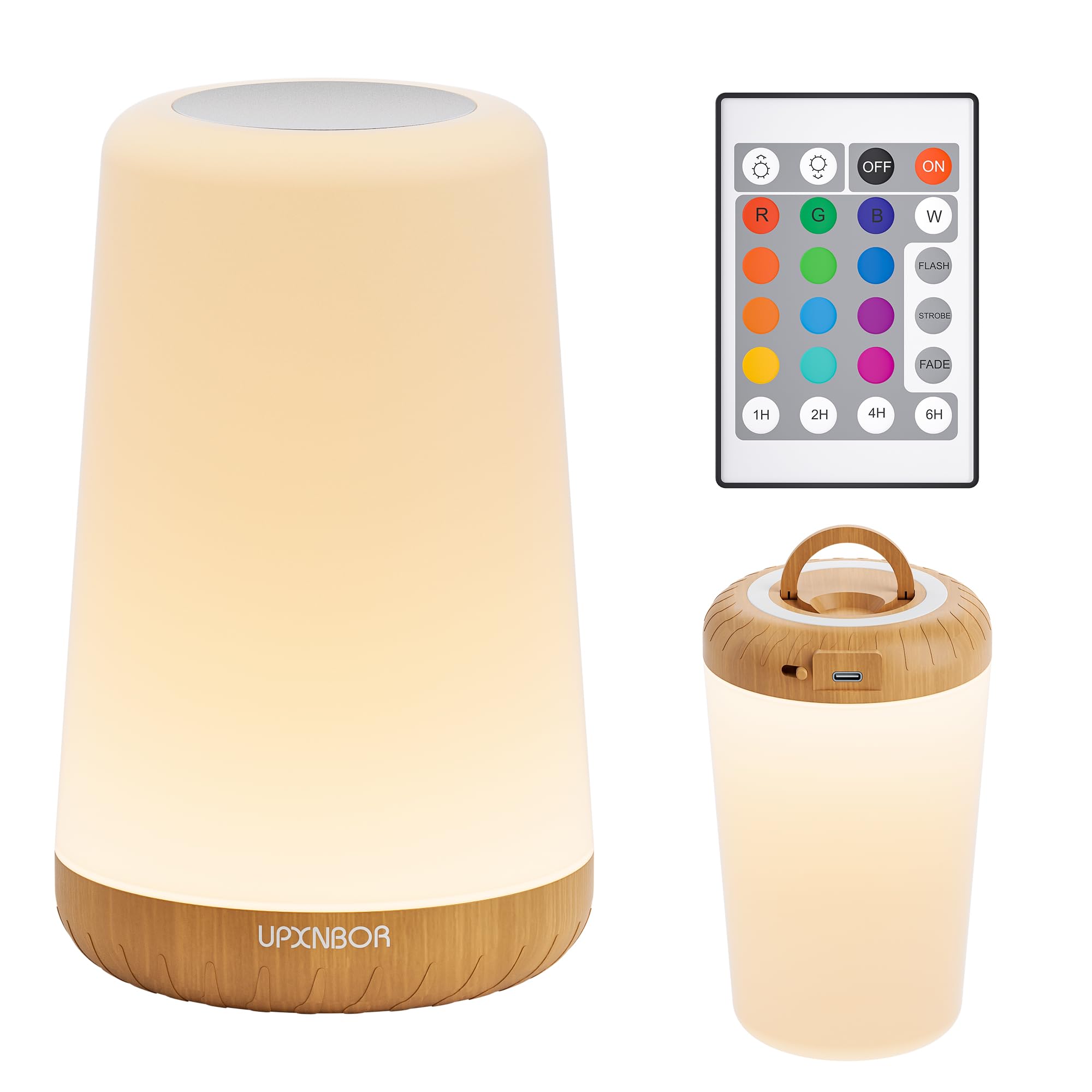 Night Light LED Touch Bedside Table Lamp with Remote Control Dimmable Light 13