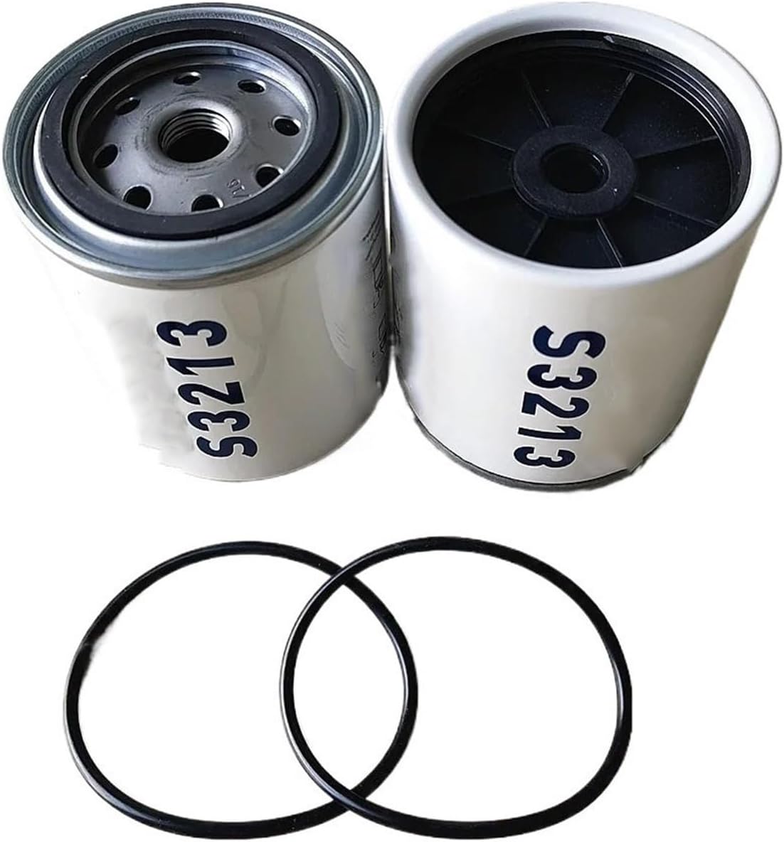 2Pcs S3213 Fuel Filter Water Separator Outboard Compatible Quicksilver Marine Engine Boat 10 Micron Kit