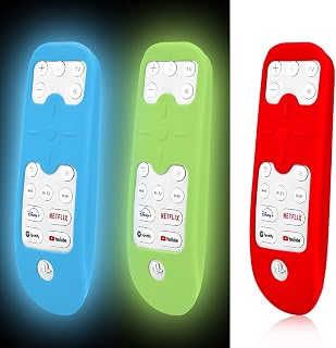 Silicone Protective Case Compatible for Sony PS5 Remote Skin Case, Anti-Drop/Non-Slip Silicone Protective Cover ，Glow in the Dark （Glow Blue + Glow Green +Red）