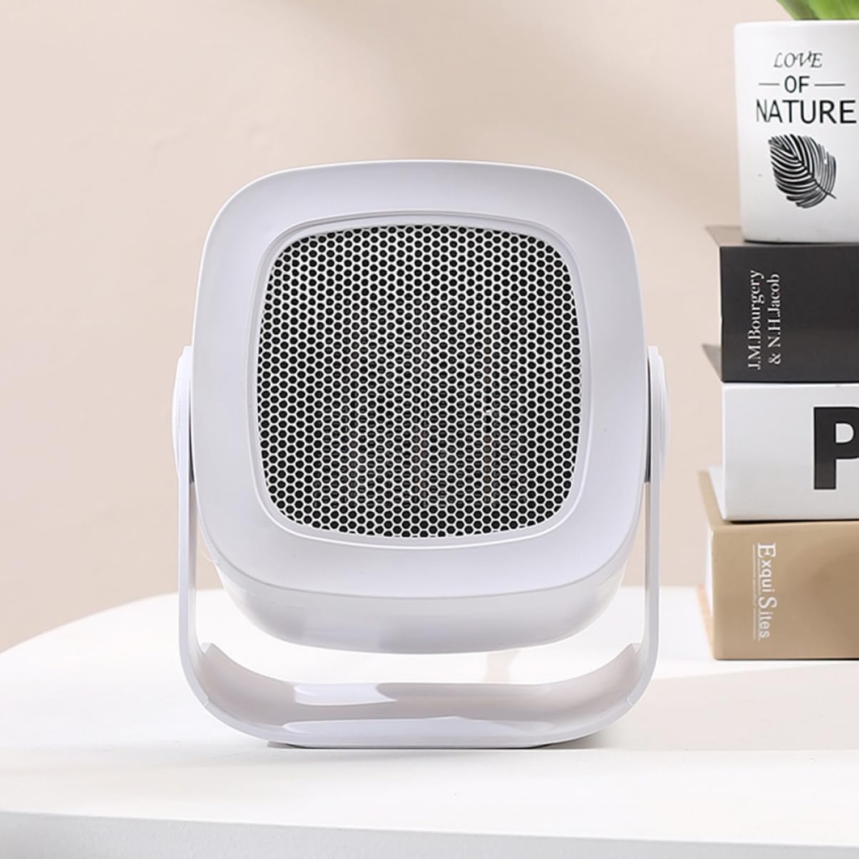 MAGICLULU Mini Chauffage Électrique Combinaison Ventilateur Chauffage Bureau Silencieux Petit Appoint Intérieur