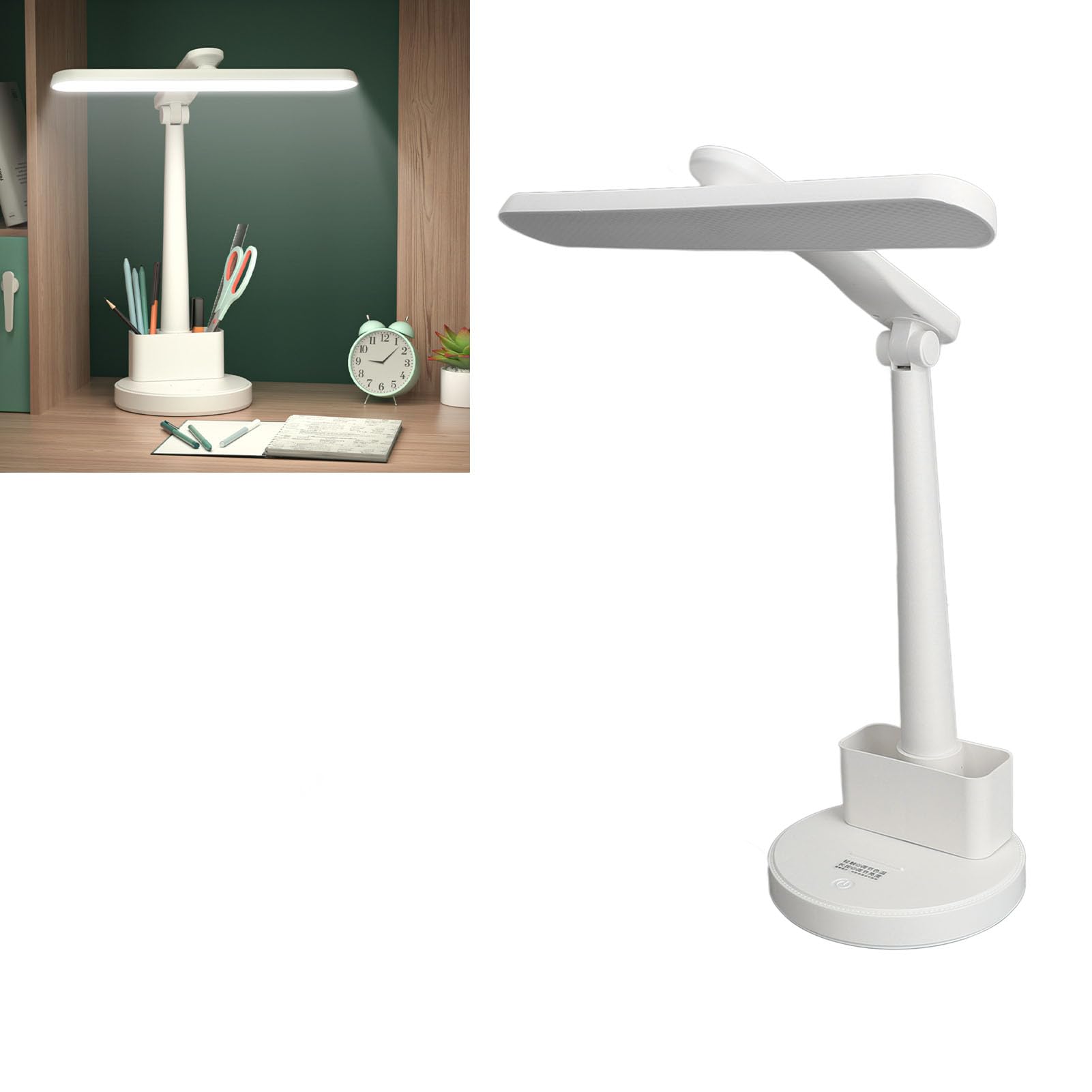 Bezprzewodowa lampa ładująca, lampa stołowa, składany stół roboczy, lampa stołowa na biurko Lampa stołowa LED Mały składany stół Lampa biurkowa z możliwością ładowania Lampa stołowa kreślarska