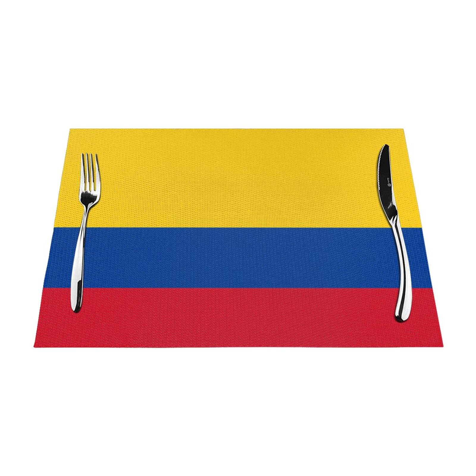 Set de table Colombie lot de 6 lavables pour repas de famille et banquets