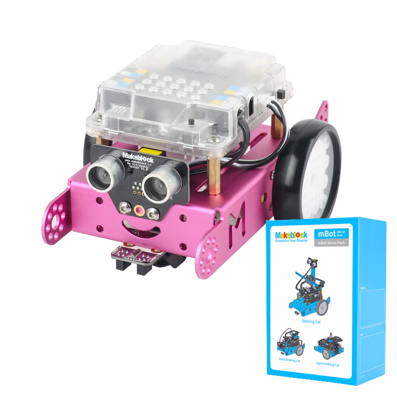 新品　mBot 教育用ロボットキット ピンク Amazon.com: Makeblock Bundle of Pink mBot Robot Kit + Servo Pack