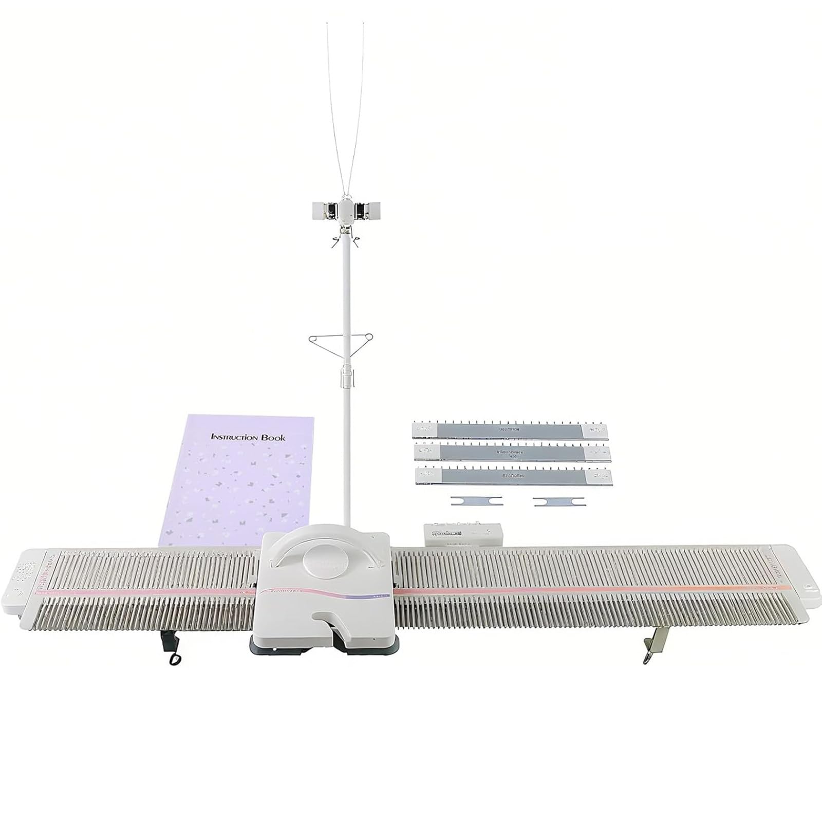 CGLYYDS LK150 Knitting Machine Silver Reed Knitting Machine 6.5mm Mid Gauge 150 Stitches Domestic Knitting Machine with Accessories,Household Sewing Tool Set