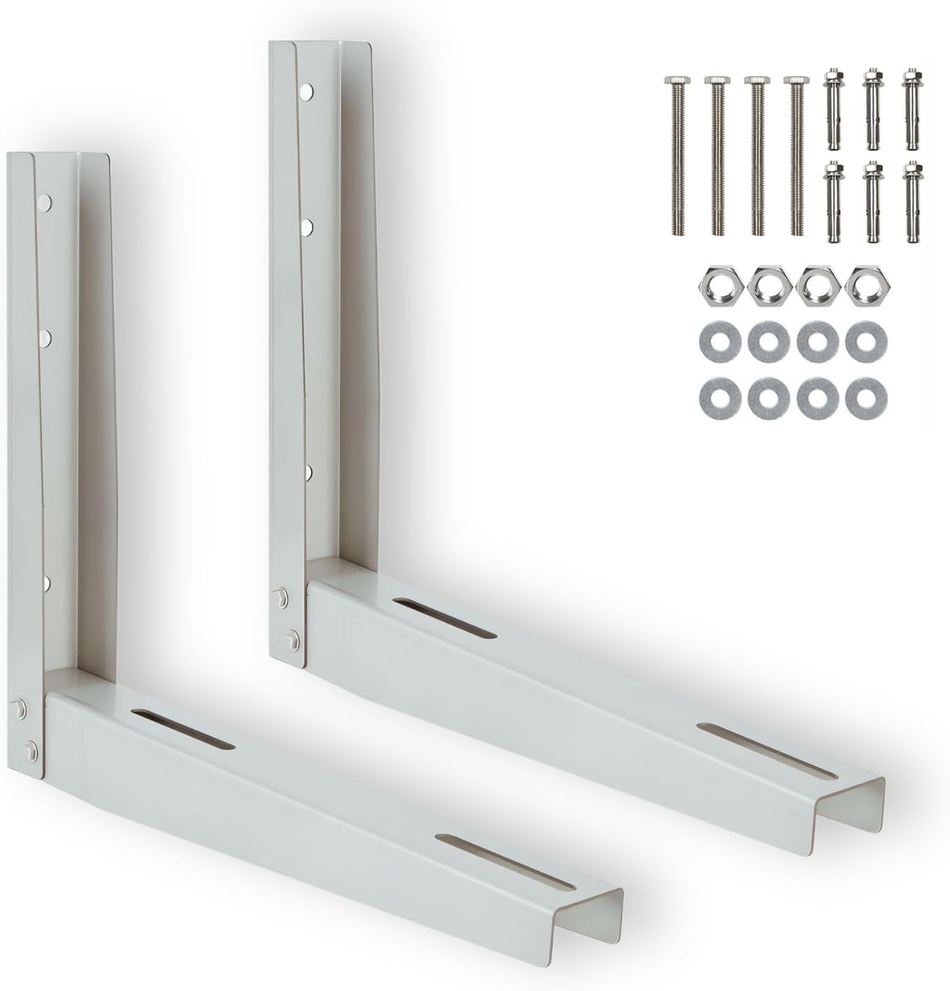 Mini Split Wall Mounting Strong Bracket, Heavy Duty Stainless Steel for 9000-36000 Btu Outdoor Ductless Mini Split Air Conditioner Heat Pump AC Systems, Max 550 Lb Capacity