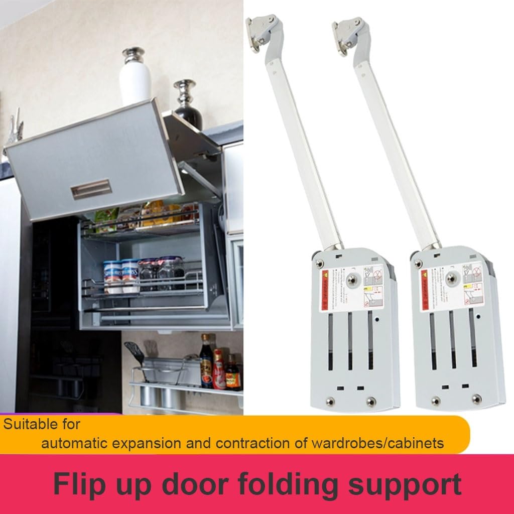 Soporte de puerta plegable hacia arriba, varilla amortiguadora hidráulica, puntal neumático de cierre suave, 130N, extensión de 300mm, 1 juego