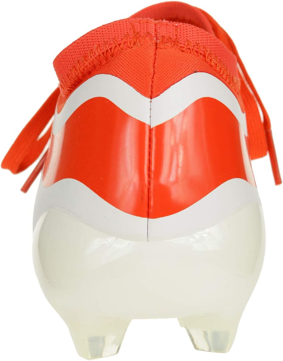 Umbro Men's Velocita IV Premier Firm Ground Soccer Shoes, White/Ibiza Blue/Cherry Tomato