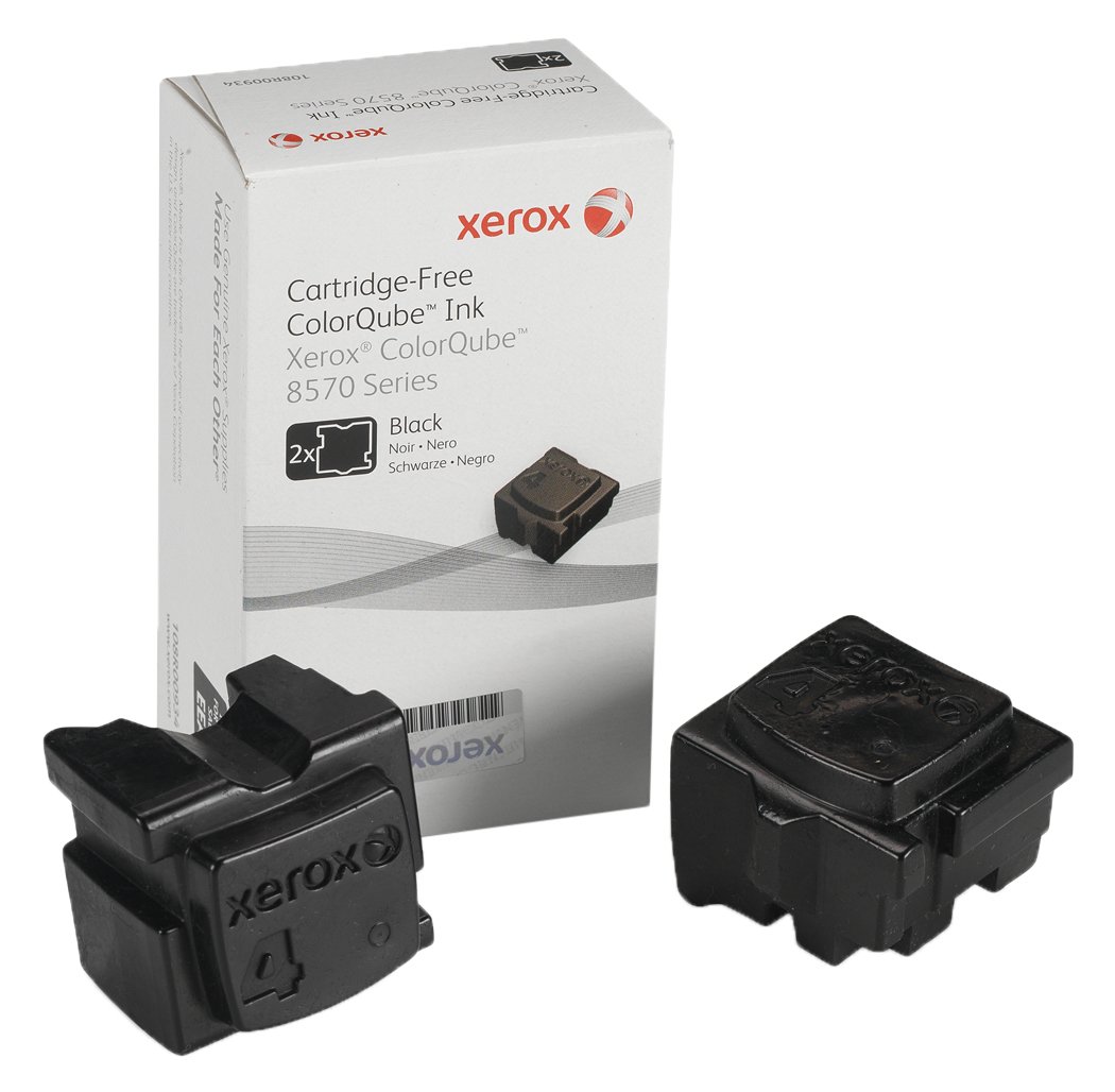 Xerox Encre Solide Noire Colorqube 8570/8580 (2 Bâtons, 4 300 Pages) - 108R00934