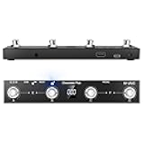 M-VAVE Chocolate Plus Wireless Midi Controller Programmable Wireless Midi Controller 4 Buttons Portable Rechargeable MIDI Foot Controller