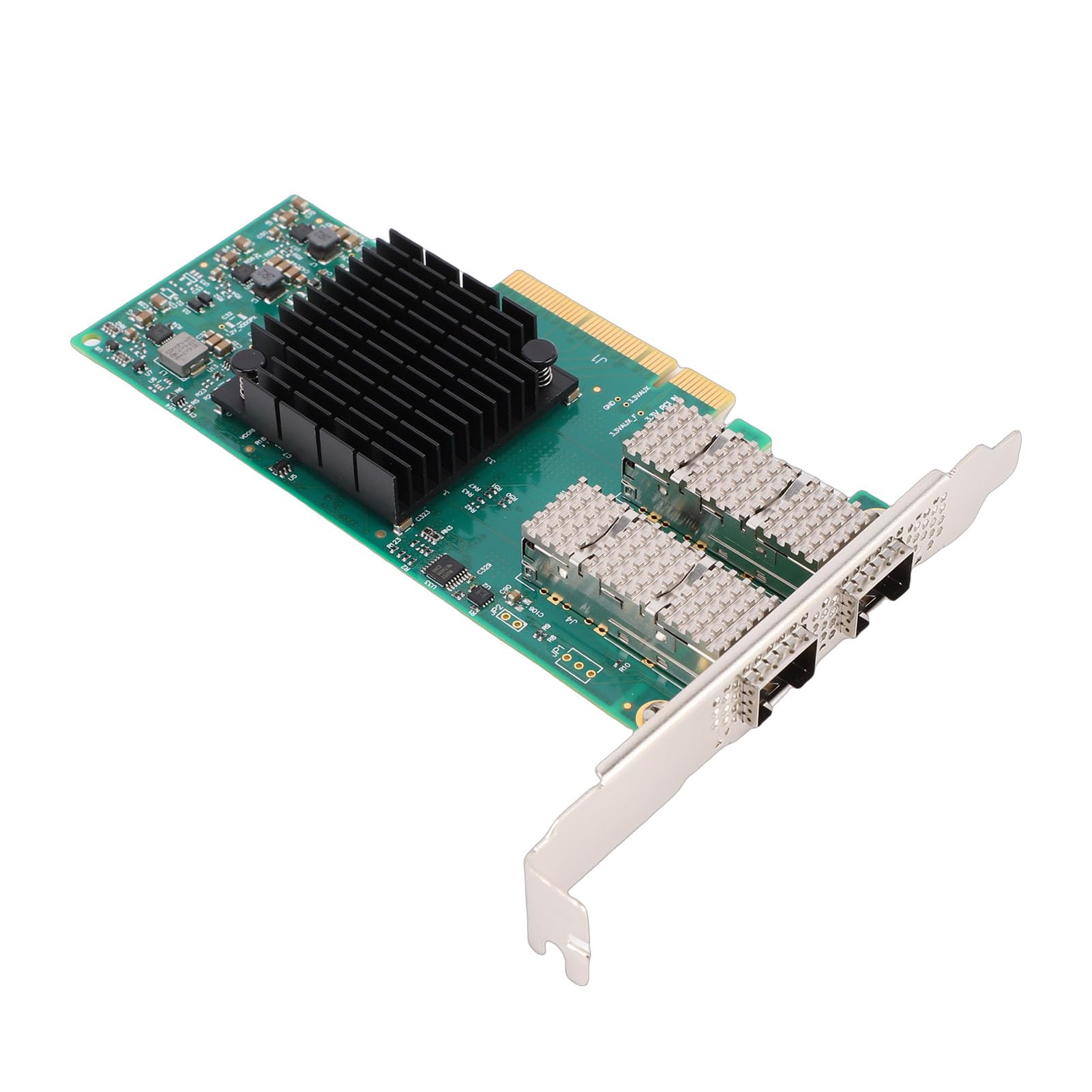 Tosuny Carte Réseau Double Port 10G 25G, Adaptateur Ethernet PCIe avec RDMA et Accélération Matérielle, Faible Latence SFP28 pour Centre de Données Serveur