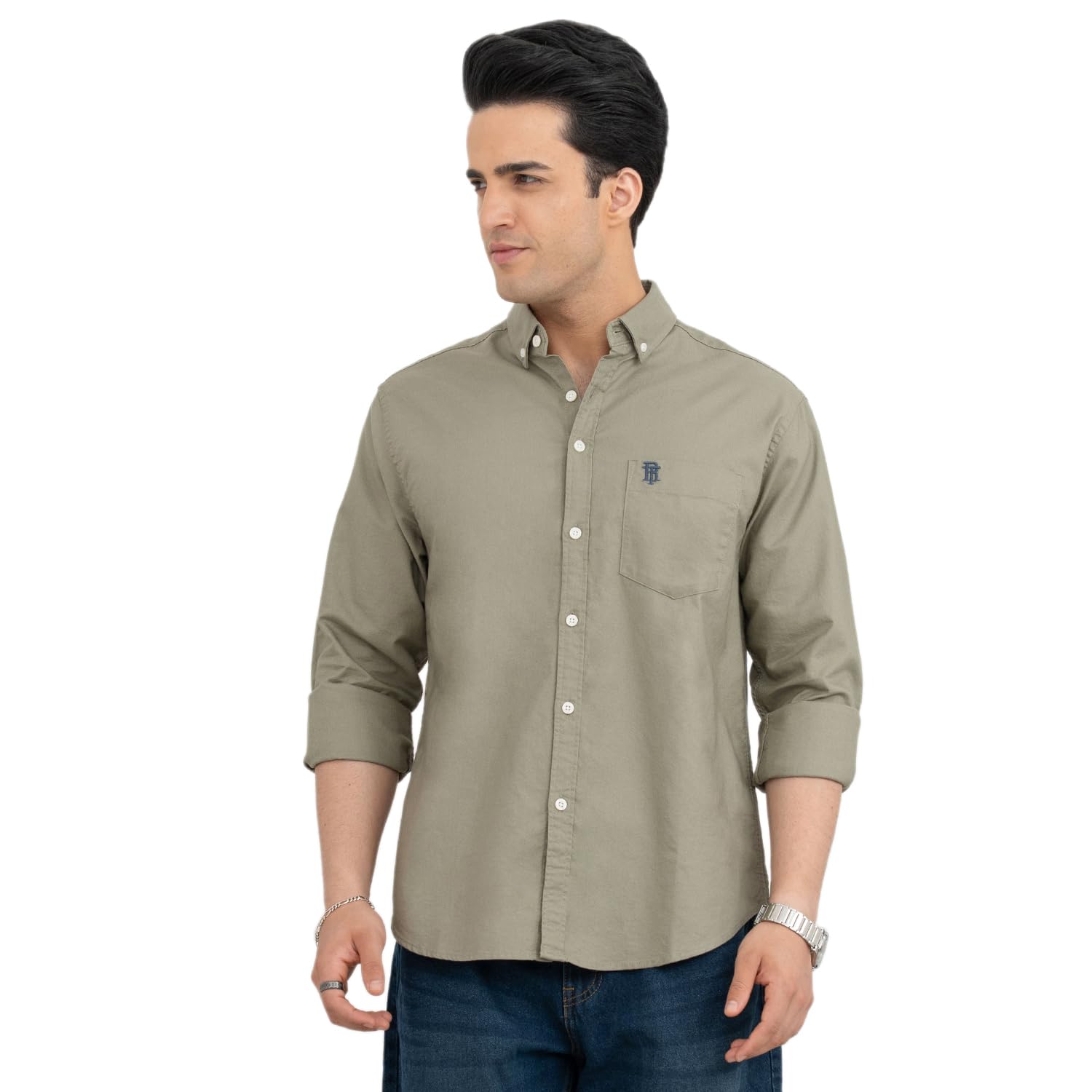 Shirts for Men in Dull Olive-image-45